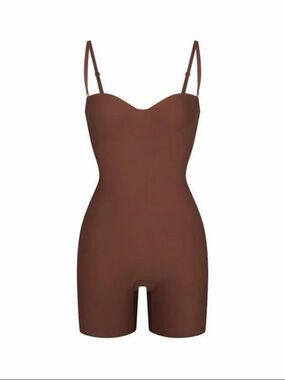 SKIMS Brown Strap Shaping Bodysuit
